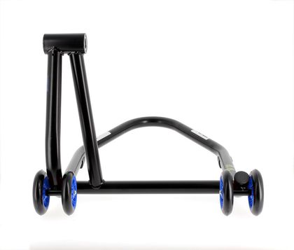 Lève moto Bihr Béquille de stand monobras droite Home Track noir mat roues bleu Universel
