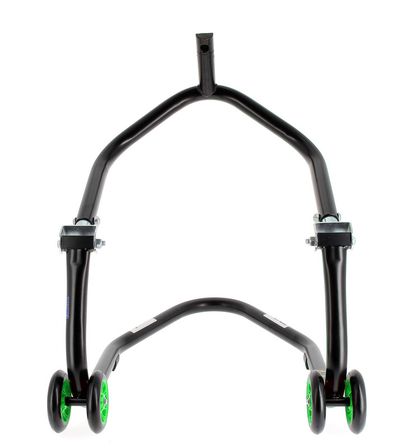 Béquille Bihr avant sous té Home Track noir mat roues vert Universel