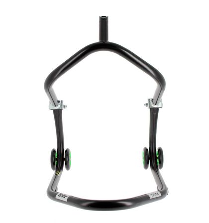 Béquille Bihr avant sous té Home Track noir mat roues vert Universel