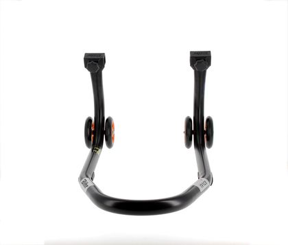 Lève moto Bihr Béquille de stand avant Home Track noir mat roues orange Universel