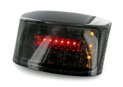 Bihr LED-Rückleuchte Bihr schwarz mit integrierten Blinkern, CE-homologiert Rückleuchten
