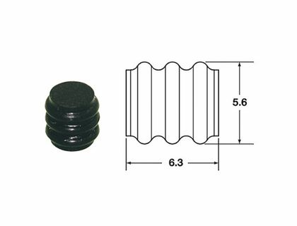 Bihr RUBBERDICHT. ZWART SMTO SILICONE - VOL TYPE 090 SMTO MT Aansluitingen Universeel Ref: BI01984A / 1079718 