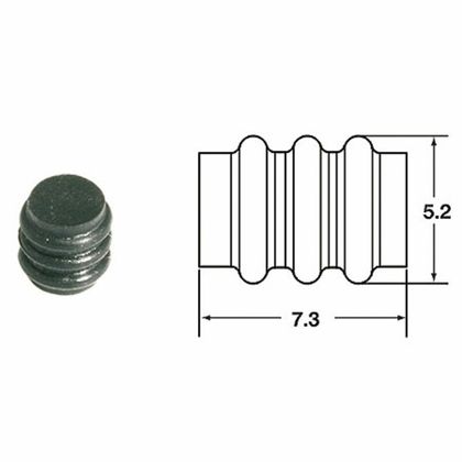 Connectique Bihr Joints silicone plein 090 FRKW Ø1,6mm violet Universel