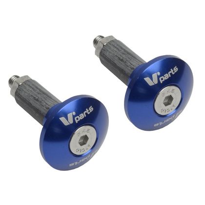 Embouts de guidon Bihr Ø12-18mm bleu Universel