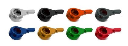 Bihr standard 175mm cut mass black aluminium fasteners adapters pair Buell Brake and clutch levers