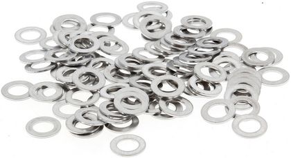 Bihr Aluminium ringetjes 8x14x1mm 100 stuks Ring Universeel