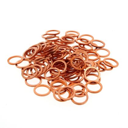 Bihr Koperen ringen 12x16x1,5mm 100 stuks Ring Universeel