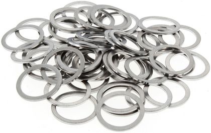 Bihr Aluminium ringetjes 22x28x1,5mm 50 stuks Ring Universeel
