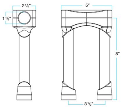 Biltwell Inc 06021113 Lenkererhöhung Universell