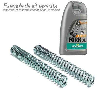Ressorts de fourche Bitubo tarage progressif avec huile de fourche MOTOREX