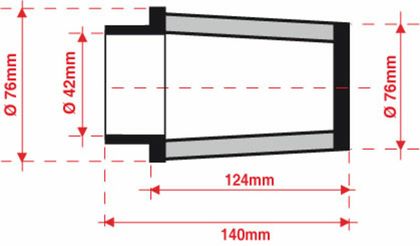 Bmc konisch Ø 42 mm - FMSA42-127 Luftfilter Universell