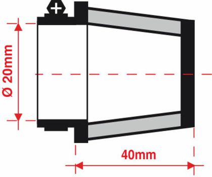 Bmc Entlüftungsfilter Ø 20 mm - FBSA20-40 Luftfilter Universell