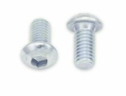 Bolt Vis hoved med hældning tyk M6x1x12mm 10 stk Universel Skruesæt