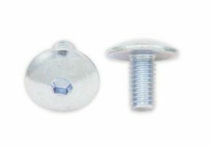 Bolt Flat head rounded screw M6x1x12mm 10 pieces Universal Screw kit