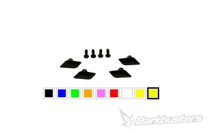 Barkbusters Sabre Plug Set Yellow Hi Viz Handbeschermers Universeel