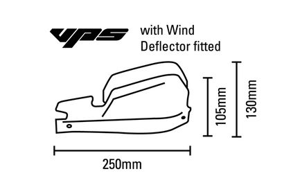 Barkbusters VPS MX Plastic Set Only Orange/Black Deflector Universal Hand protectors