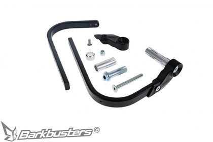 Barkbusters Universal Hardware Kit Single Point Bar End Mount Hollow Black Universal Handguard adapter