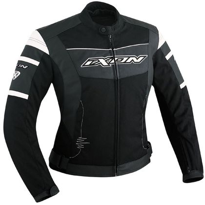 Blouson Moto Ixon PUMPKIN NOIR/BLANC