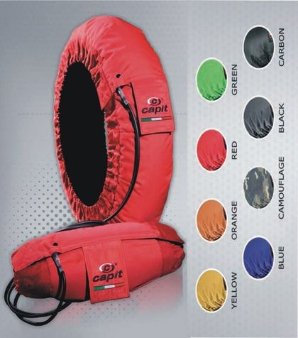 Capit Suprema Spina Tirewarmers Red Size M/XL Verwarmde deken Universeel