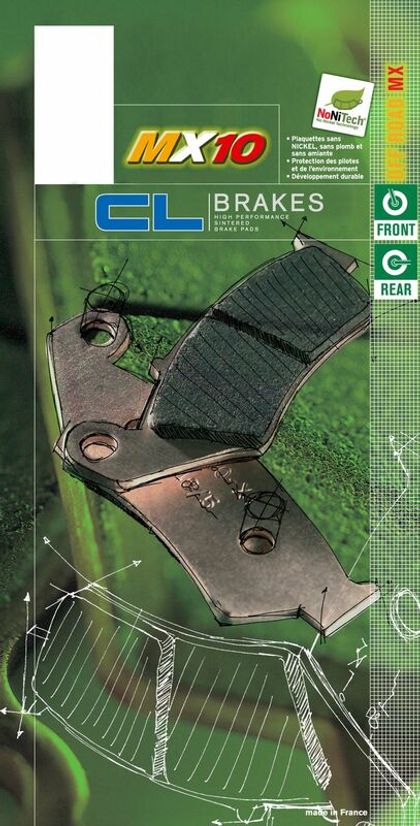 Plaquettes de freins CL Brakes Off-Road métal fritté - 2328MX10