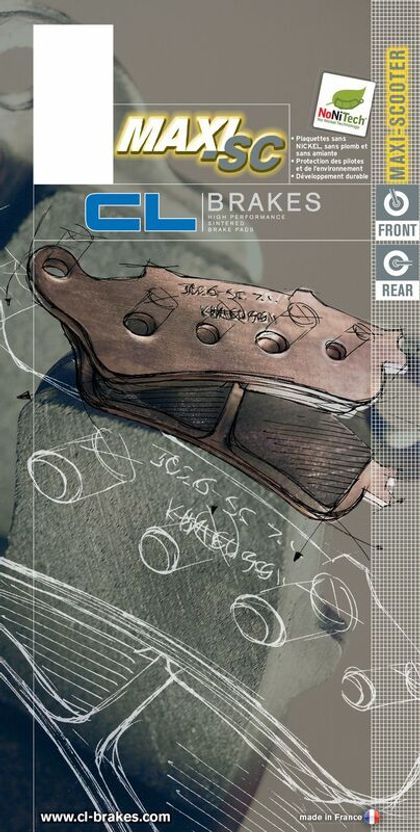 CL Brakes Maxi Scooter - 3090MSC Gesinterd metaal Remblokken