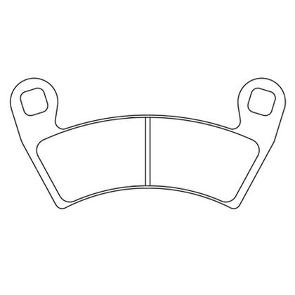 Plaquettes de freins CL Brakes métal fritté - 1229ATV1 Ref : CLB00539A / 1048275 