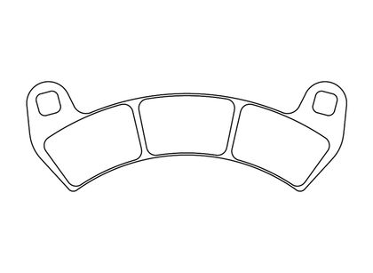 Plaquettes de freins CL Brakes métal fritté - 1247ATV1 Ref : CLB00543A / 1048288 