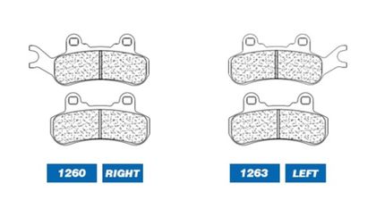 Plaquettes de freins CL Brakes métal fritté - 1263ATV1 Ref : CLB00545A / 1048294 