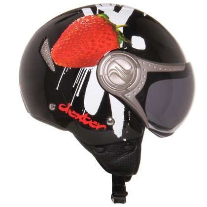 Casque jet Dexter FRUTTI NOIR/FRAISE