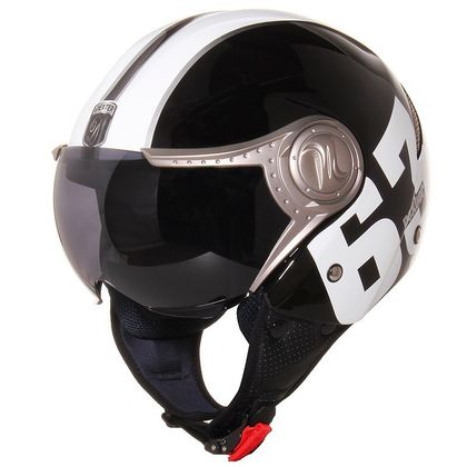 Casque jet Dexter ROAD NOIR/BLANC Ref : MB0081 