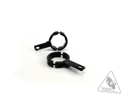 Feux Denali Support éclairage fourches inversé Ø50-60mm noir Universel