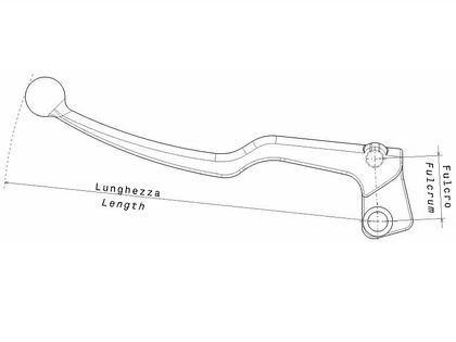 Levier d'embrayage Domino poli