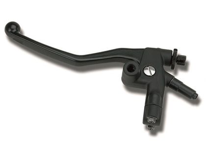 Levier d'embrayage Domino contacteur de feu stop & support rétroviseur noir Ref : DO00176A / 1065923 HONDA 50 CAMINO - 1976 - 1991
