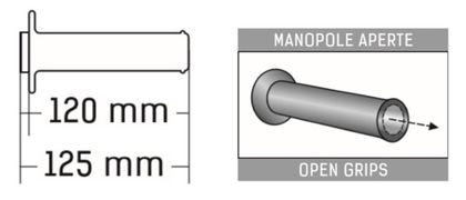 Domino A250 Road Dual Compound sans gauffrage Universal Handlebar grips Ref : DO00244A / 1151510002 