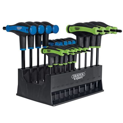 Draper Expert TX-STAR® Zeskantset met zachte grip metrisch T-handvat - 20 stuks Sleutel Universeel