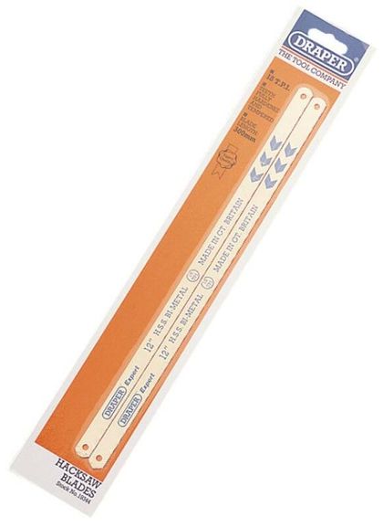 Outil Draper Lames rechange bi-métal 2pce x300mm pour scie à métaux Universel Ref : DP00049A / 1051151 