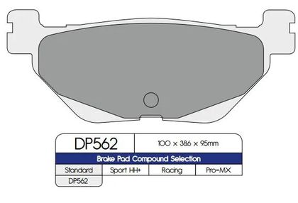 Plaquettes de freins DP Brakes Métal Fritté