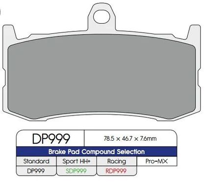 DP Brakes 17212570 Remblokken