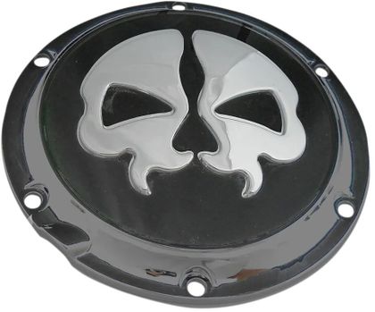 Drag Specialties Derby Split Skull Helmet Clutch cover Ref : DRG00314A / 11070551 