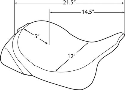 Drag Specialties 08010886 Komfortsattel