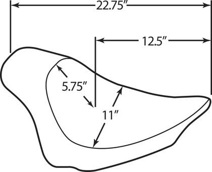 Drag Specialties 08020804 Komfortsattel
