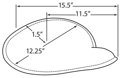 Drag Specialties Profil Niedrig Komfortsattel Universell