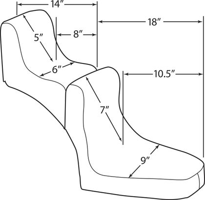 Selle confort Drag Specialties DS907740 Universel