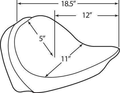 Selle confort Drag Specialties 08020618