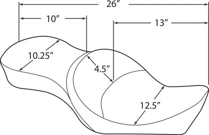 Selle confort Drag Specialties 08040625
