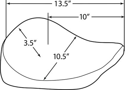 Selle confort Drag Specialties Bobber