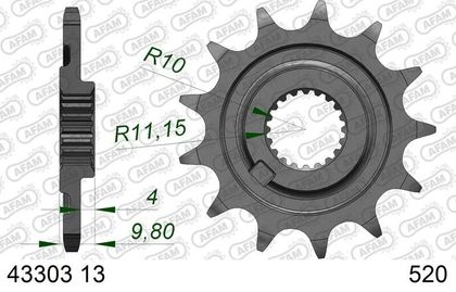 EK CHAIN PBR 520 SRX2 - 13/49 - 112 Standard stålkrone Kædesæt
