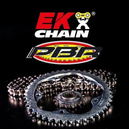 EK CHAIN PBR 525 SRX2 - 16/39 - 114 Forstærket stålkrone Kædesæt Ref : EKC05169A / 3071380 
