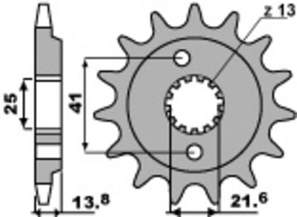 EK CHAIN PBR 525 MVXZ2 - 15/47 - 118 Standard stålkrone Kædesæt