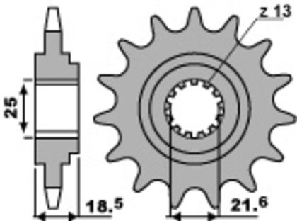 EK CHAIN PBR 520 SRX2 - 15/45 - 114 Standard stålkrone Kædesæt